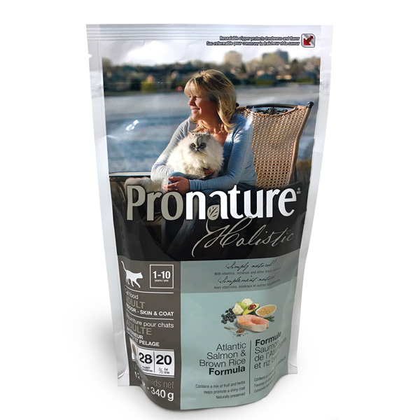 340 г Pronature Holistic Adult Atlantic Skin & Coat уход за кожей и шерстью для взрослых кошек