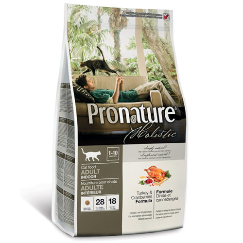 2,72 кг Pronature Holistic Adult Turkey&Cranberries для взрослых домашних кошек